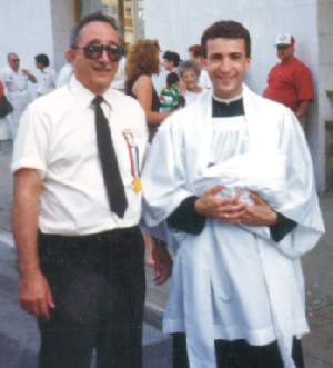 Anthony Capella and Father Joseph Capella